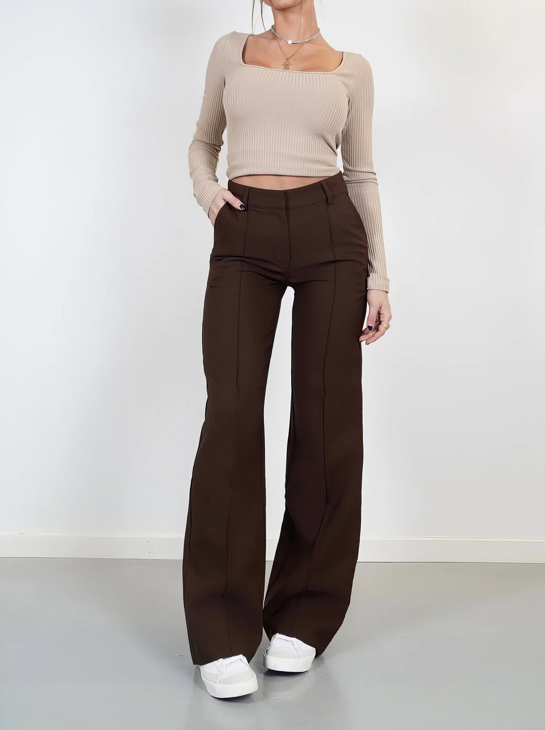 Lena - Casual Wide-Leg Trousers