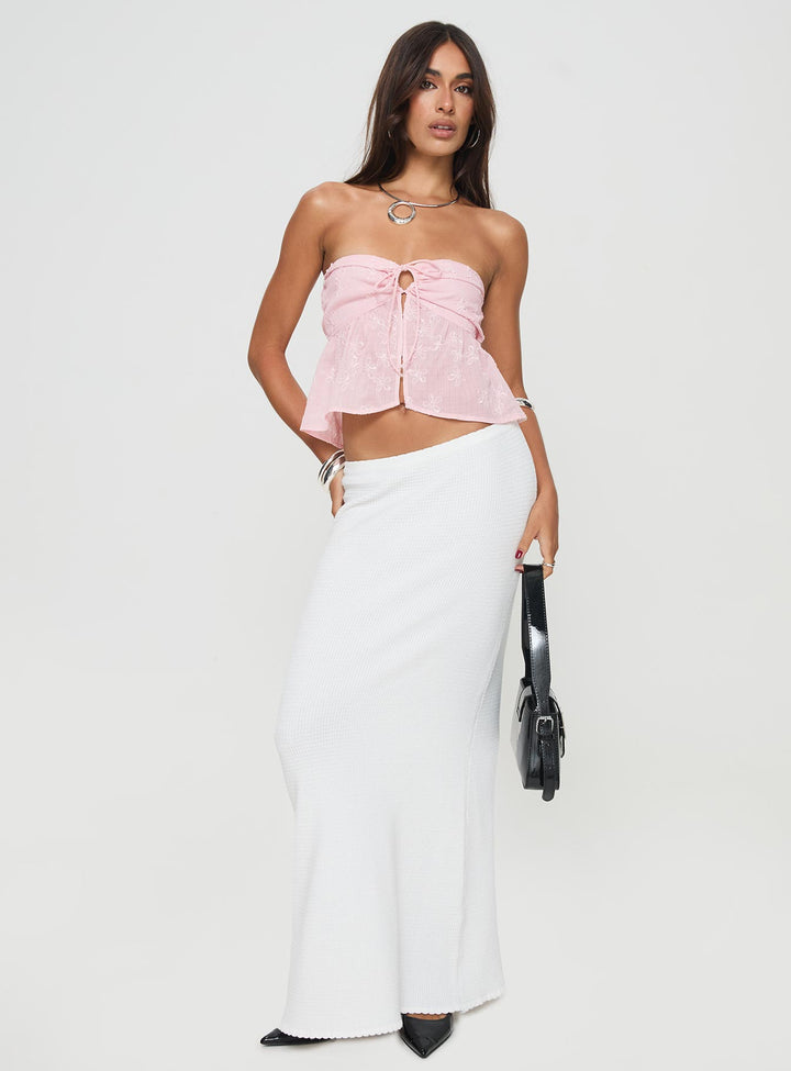 Avielle - Front-Knot Pink Top