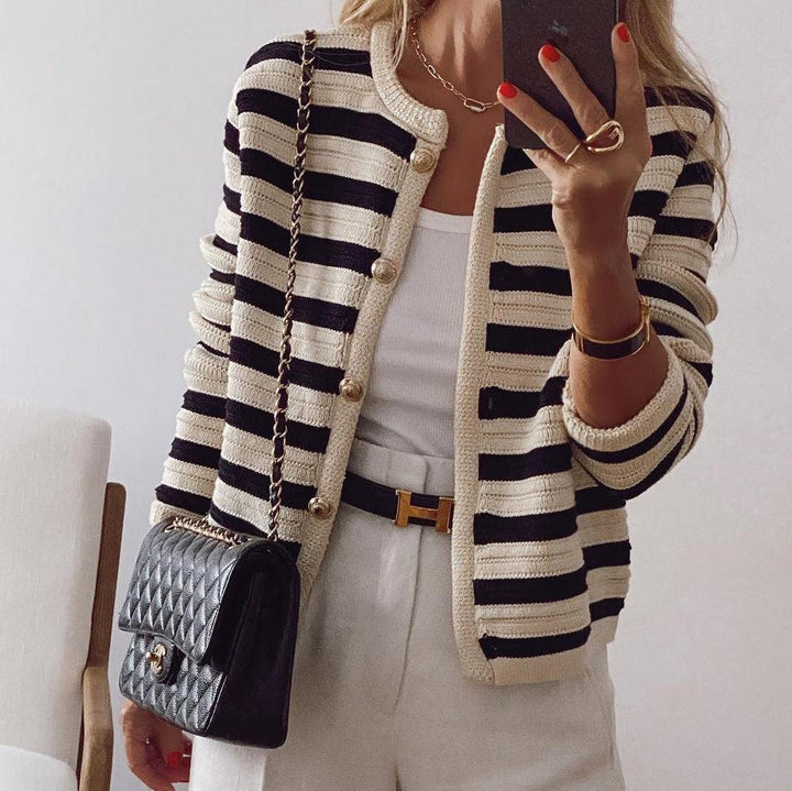 Stella - Striped Cardigan