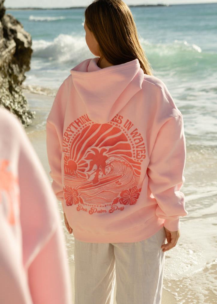 Avalith - Oversized Beach Printed Hoodie