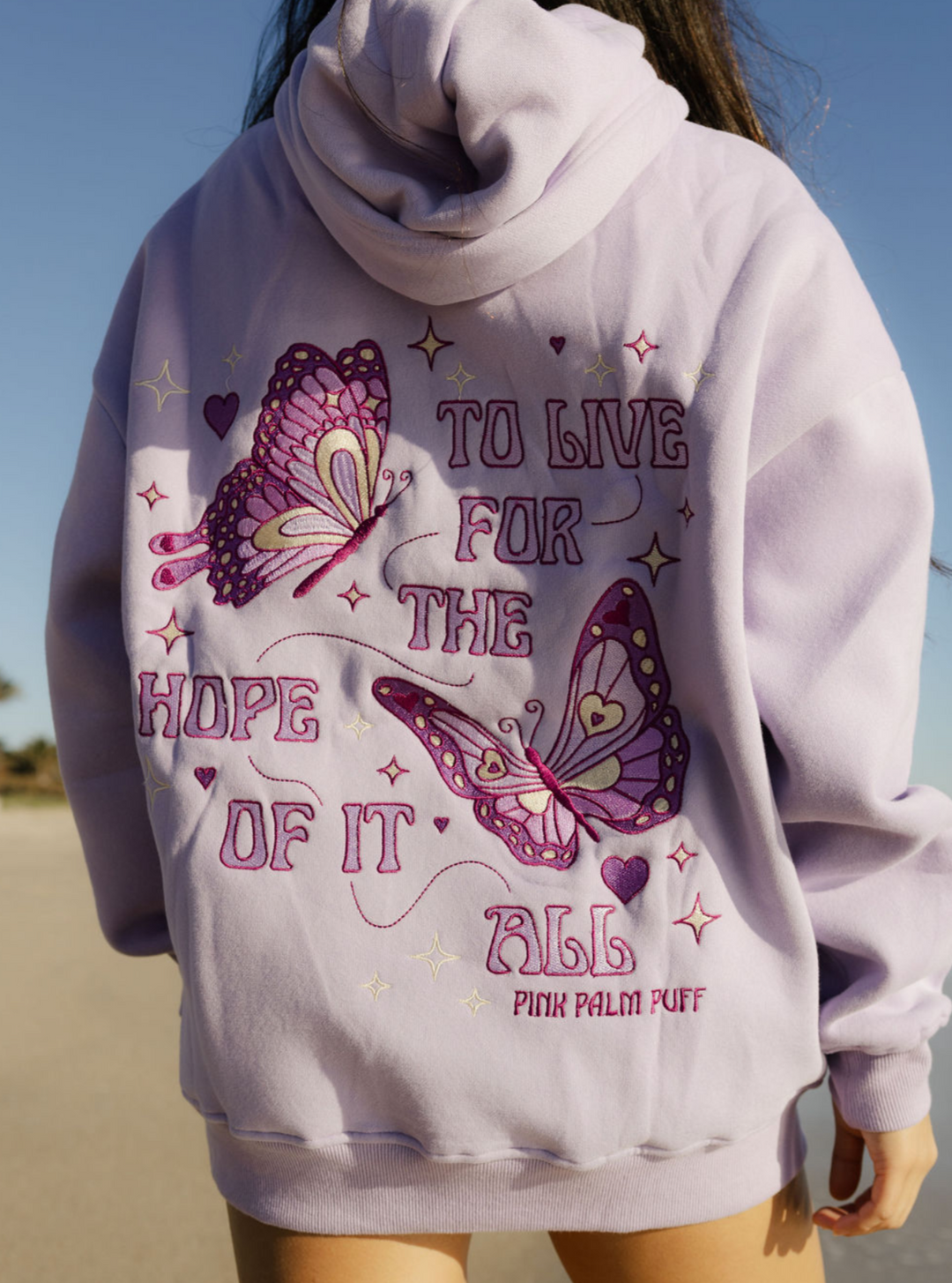 Azynna - Oversized Typography Printed Hoodie