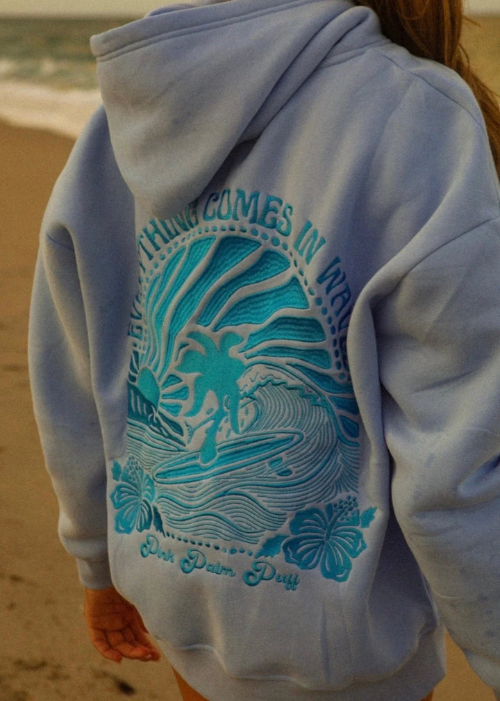 Avalith - Oversized Beach Printed Hoodie