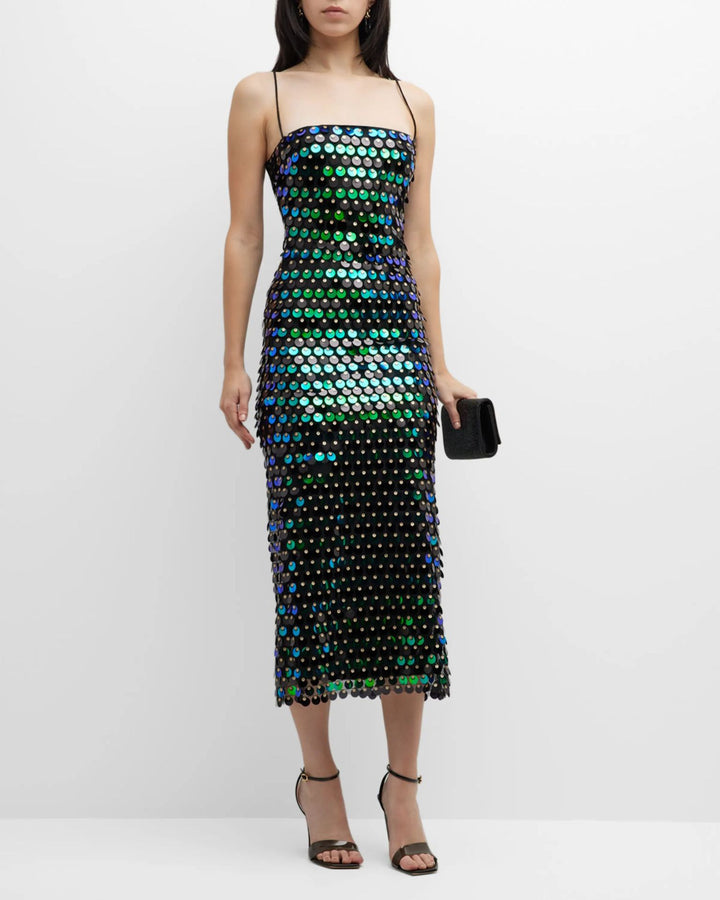 Vaenora - Sizzling Sequins Midi Dress