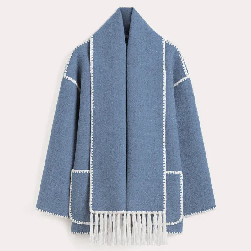 Sionne - Fringe Scarf Jacket