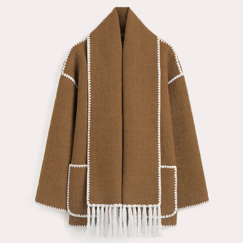 Sionne - Fringe Scarf Jacket