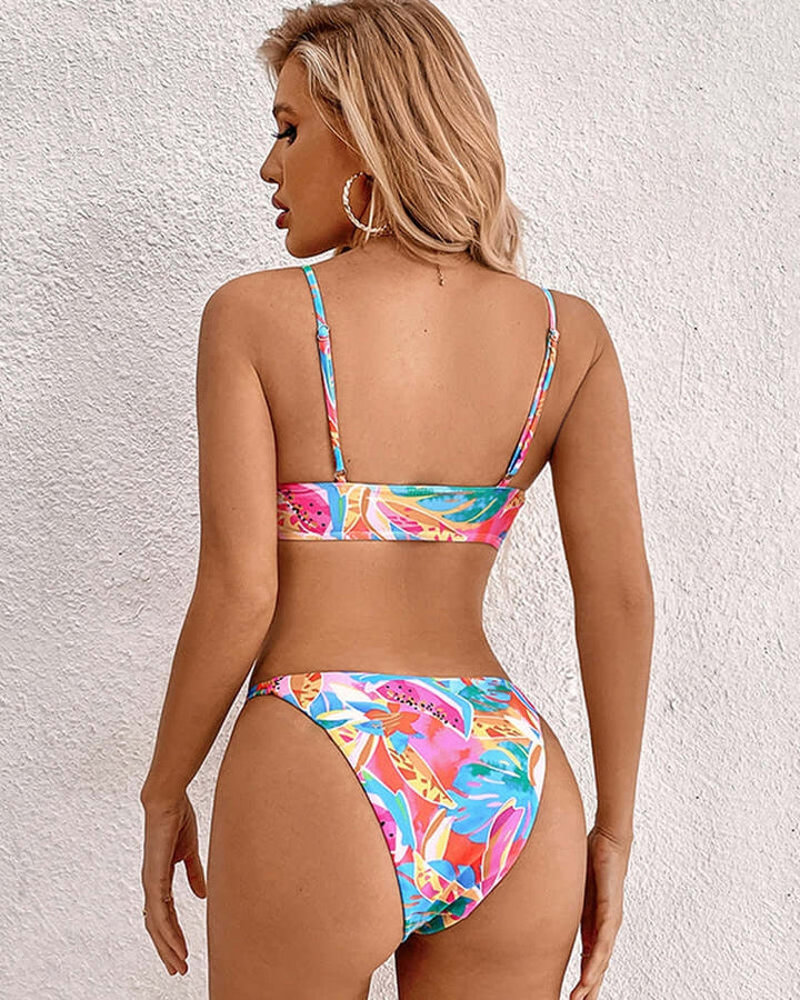 Hilde - Tropical Floral Print Bikini