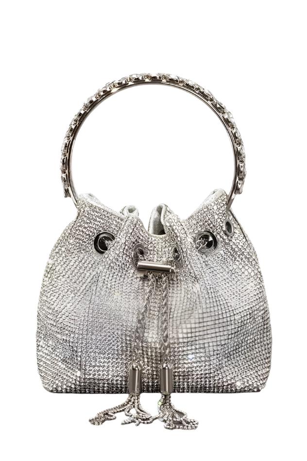 Hannelie - Rhinestone Detail Bucket Purse