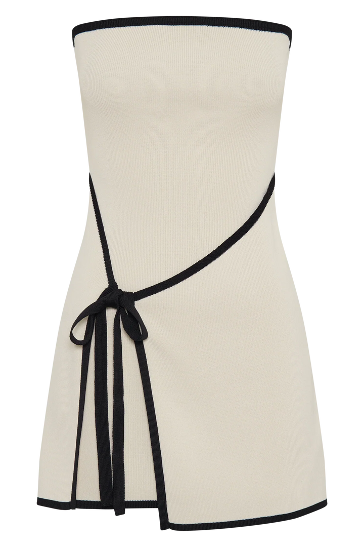 Aerithra - Sleeveless Wrap Knot Mini Dress